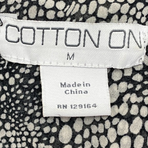 COTTON On Black & White Printed Camisole Blouse - Picture 9 of 12